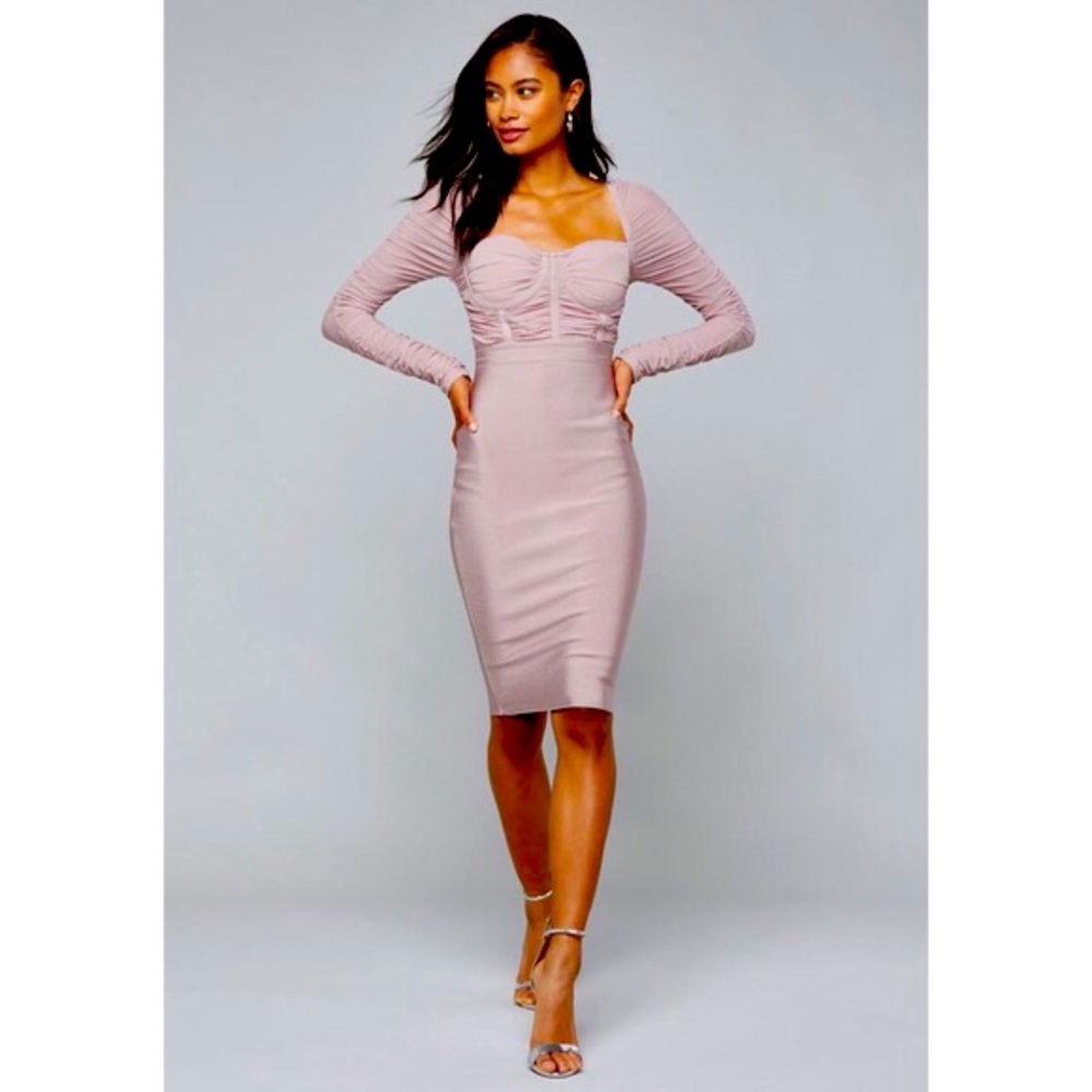 Mesh contrast dress